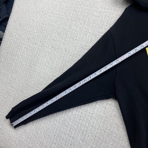 Y2K Analog Black Hoodie Men L Snowboard Full Zip Burton Design Unlikely Futures - Picture 13 of 16